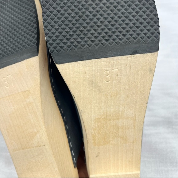 Anthropologie Peep Toe Leather Clogs by Terhi Polkki - Picture 7 of 8